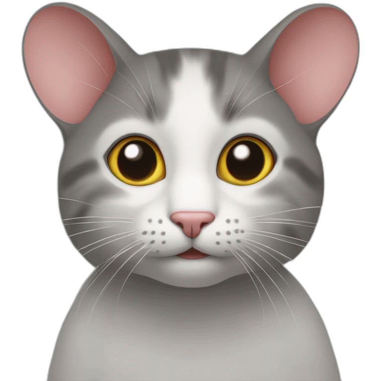 Souris sur chat emoji