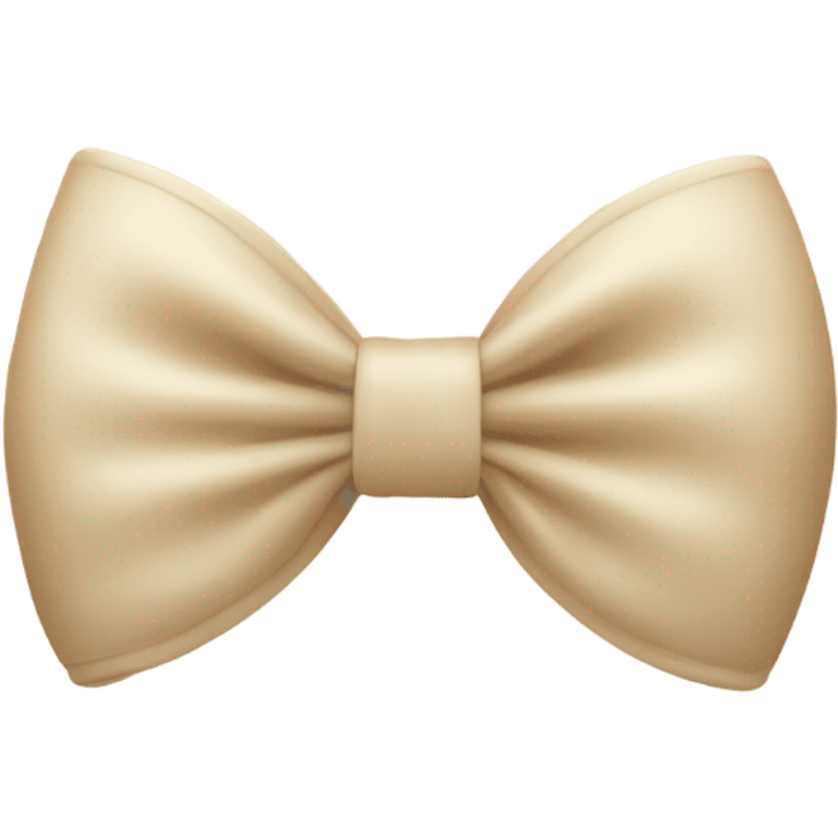 Beige creme  bow emoji