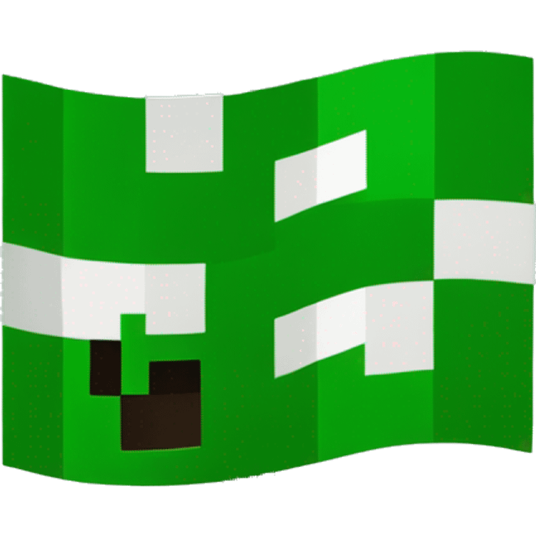 make a flag emoji with the minecraft grass block emoji