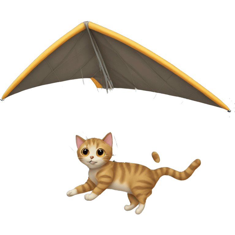 cat with hang glider emoji