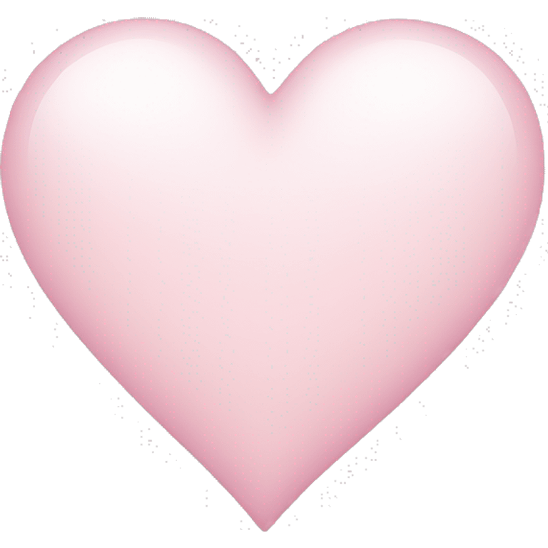 white heart with light pink emoji