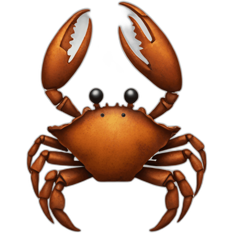 Rusted metal crab emoji