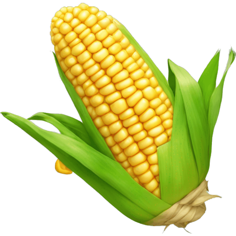 A Corn but in the shape of a ball  emoji