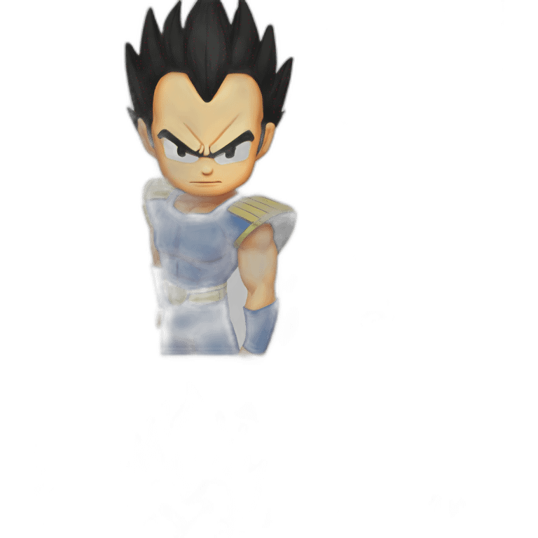 Vegeta avec un final flash emoji