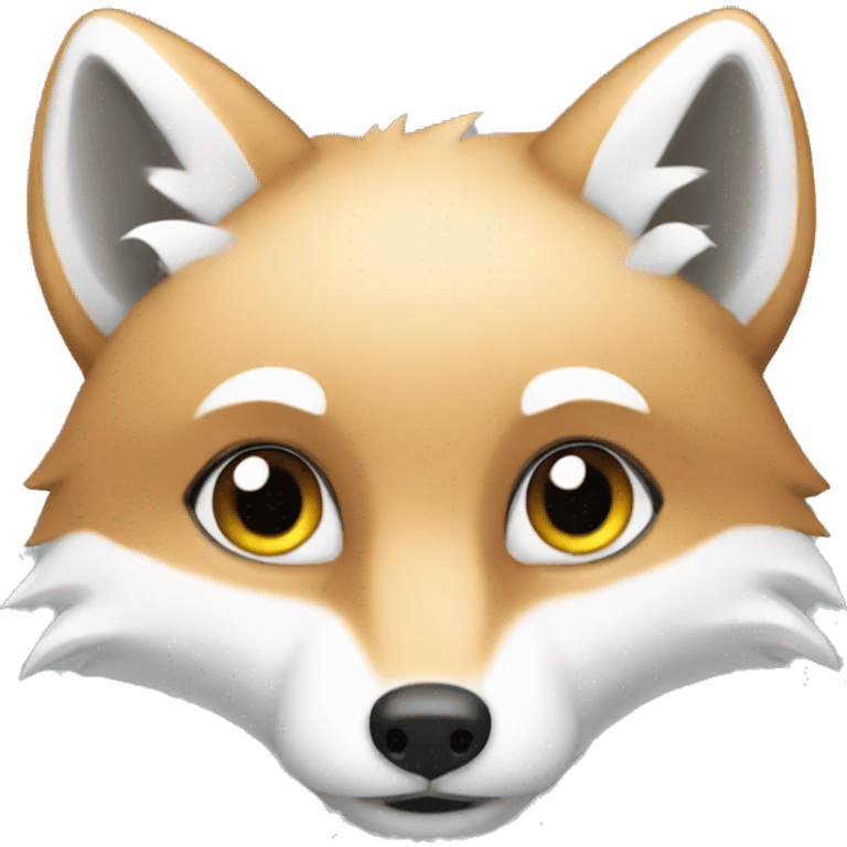 artic fox emoji