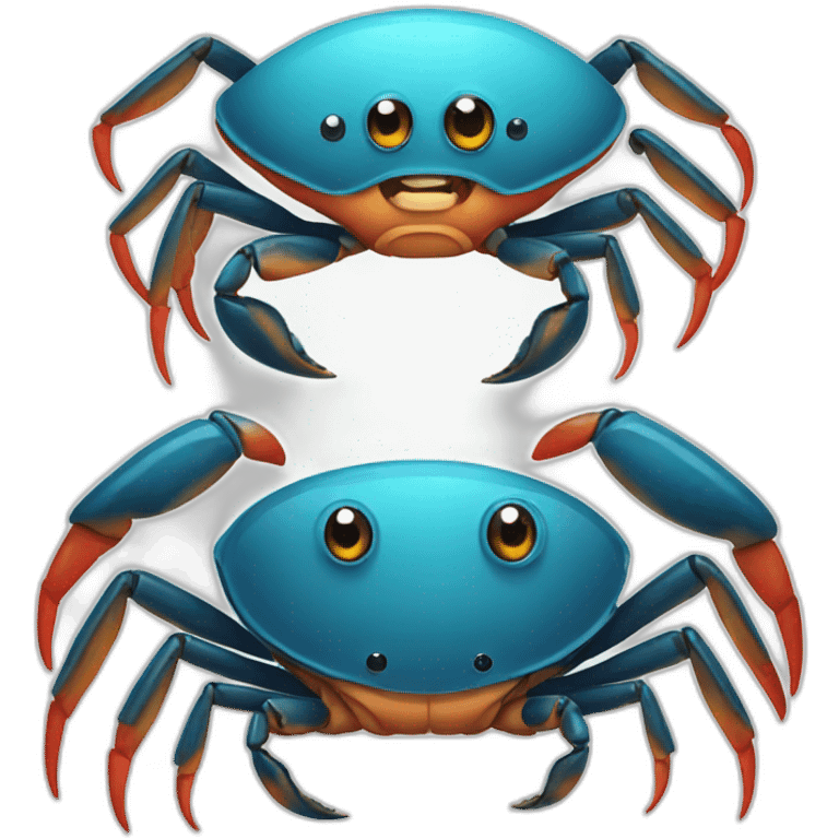 funny crab emoji