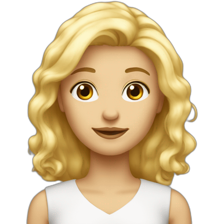 Petite vieille blonde emoji