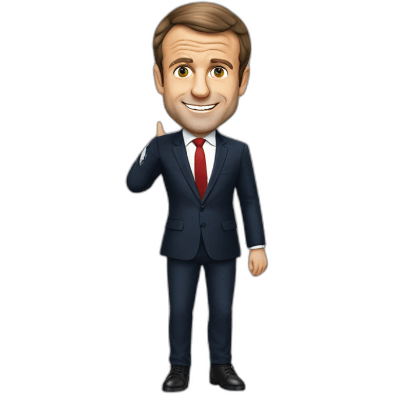 Emmanuel macron qui rigole  emoji