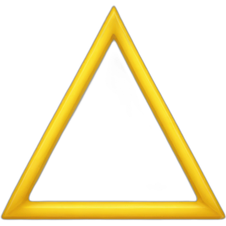 yellow triangle emoji