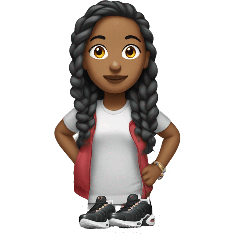 The girl in Nike air max tn sneakers emoji