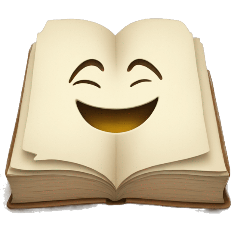 smile and book emoji