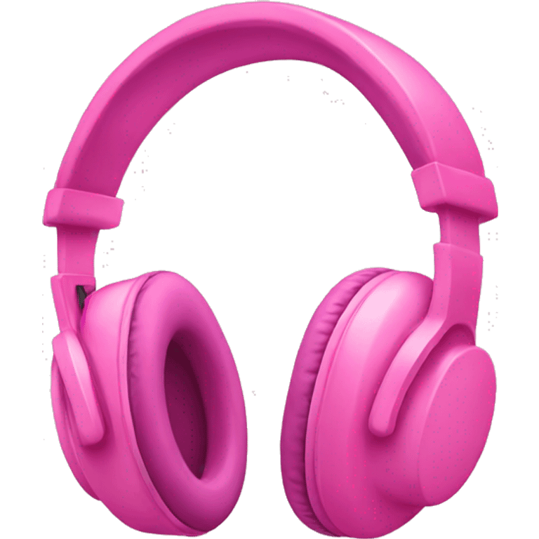 Pink headphones  emoji