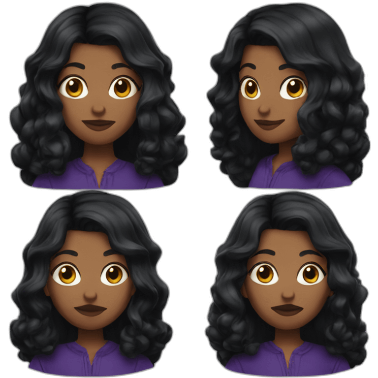 slaycious witch black hair emoji