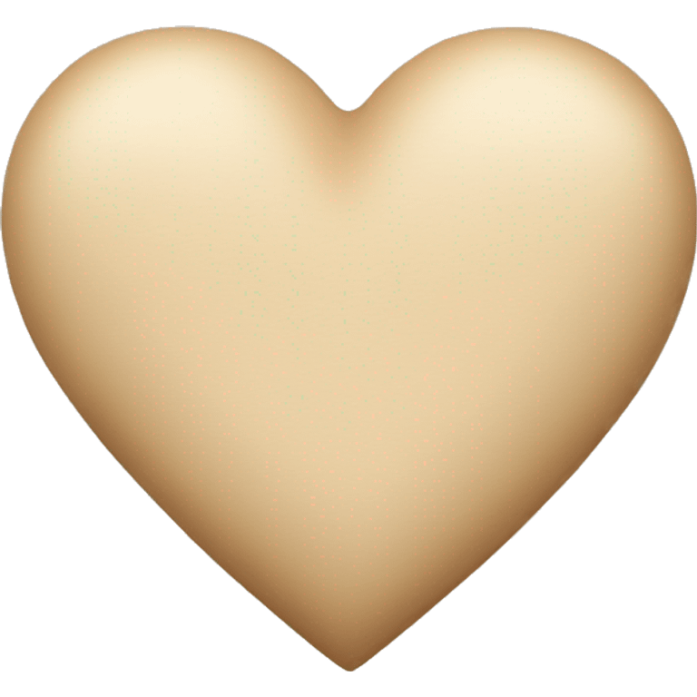 Beige heart  emoji