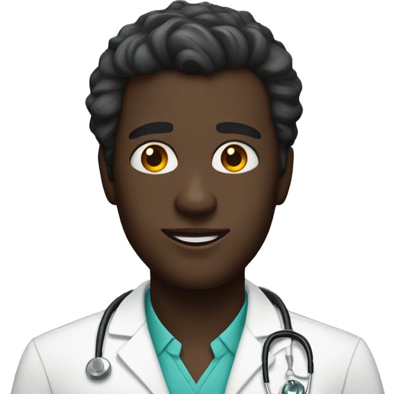 level 4 dark skin man doctor emoji