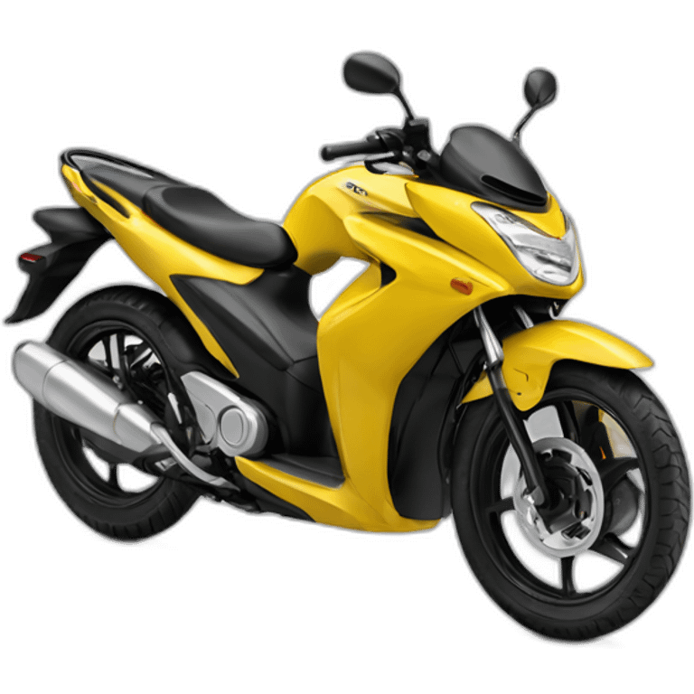 Yellow honda beat emoji