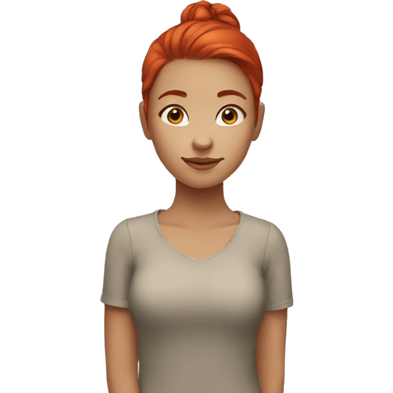 A girl with red hair  emoji