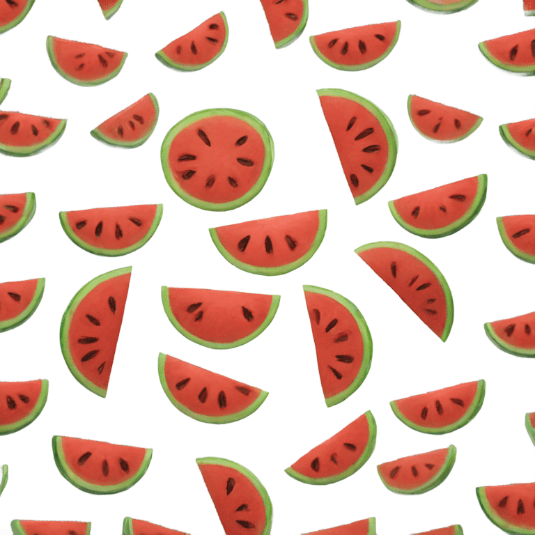 Angry watermelon emoji