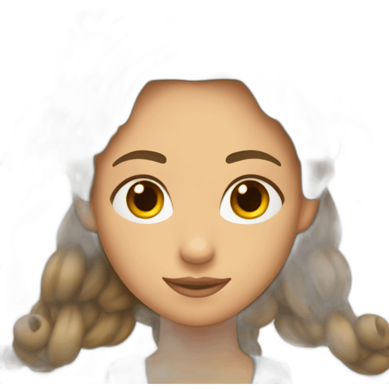 mujer con mechas rubias en el pelo emoji