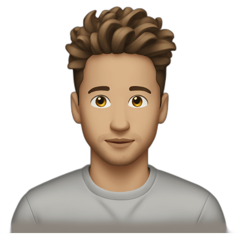 Nekfeu brown hair emoji