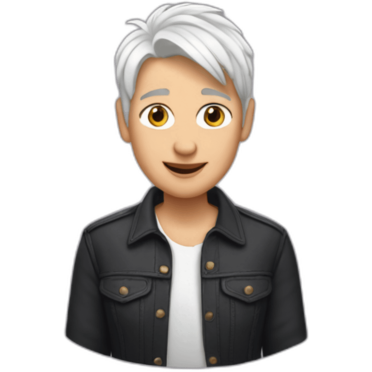 Ellen degeneres, white hair emoji