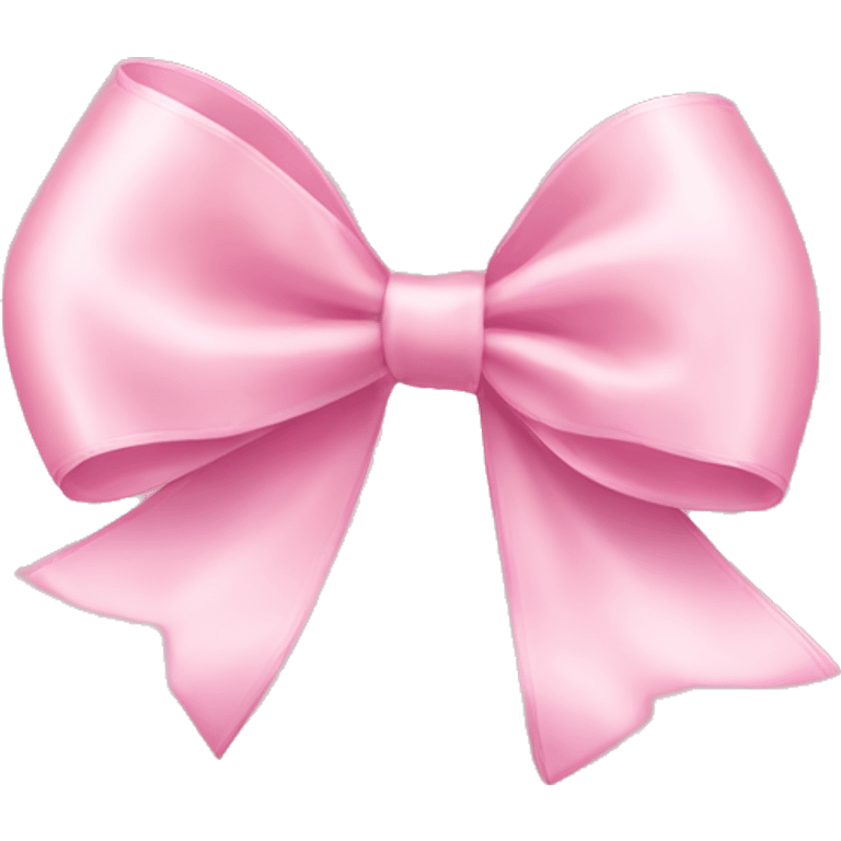 light pink ribbon bow emoji