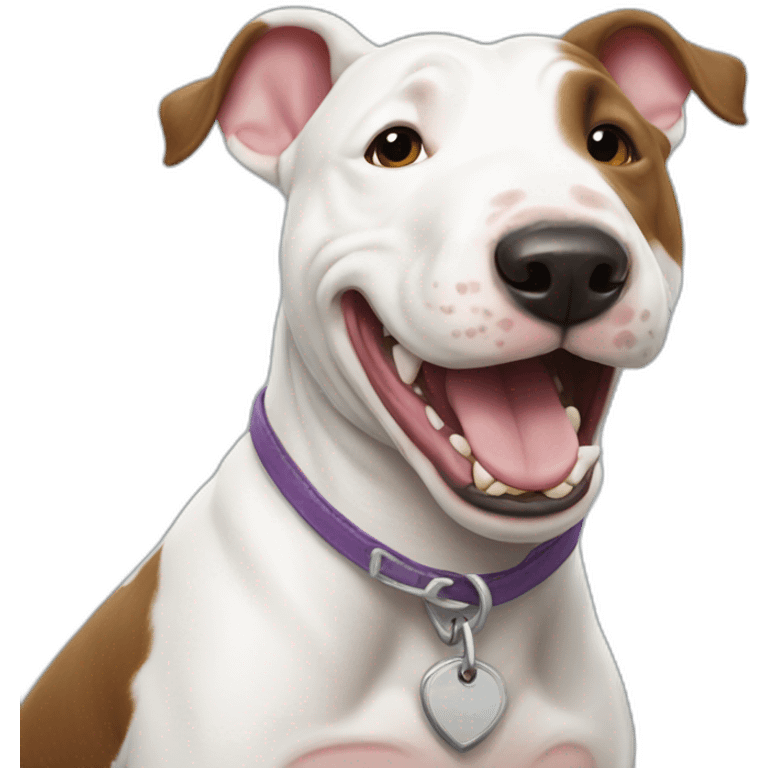 happy bull terrier emoji