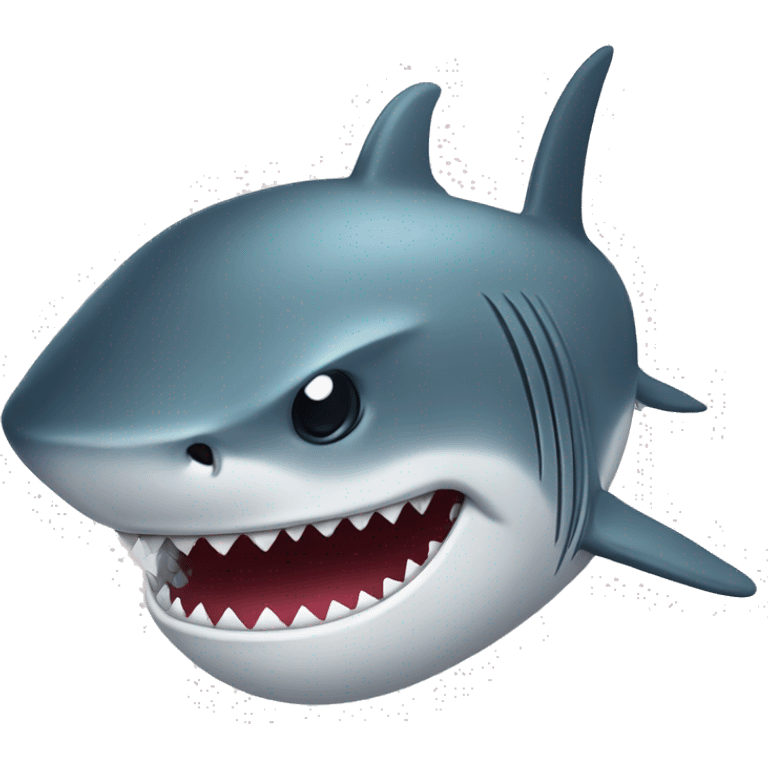 Shark with topht emoji