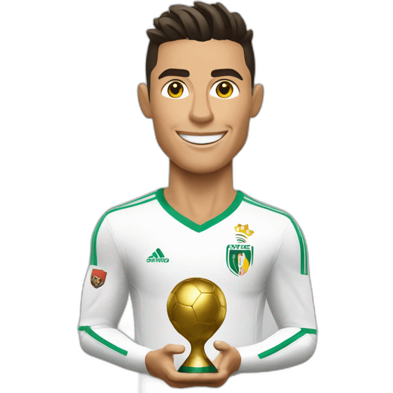 Cristiano ronaldo soulève la coupe de monde emoji