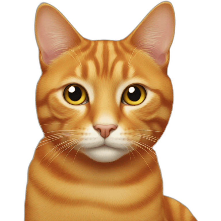 Ginger cat with one eye emoji