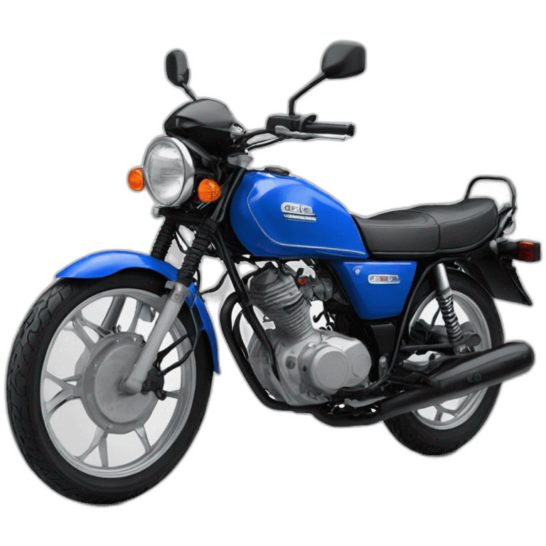 Yamaha 125 azul emoji