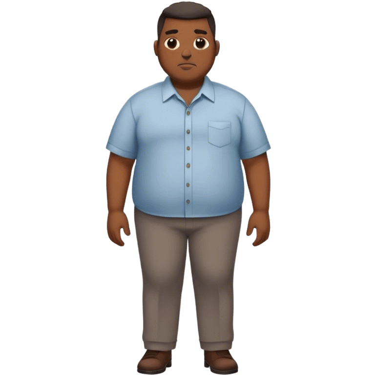 slightly overweight black man with a low fade haircut and dressed like a tech entrepeneur emoji