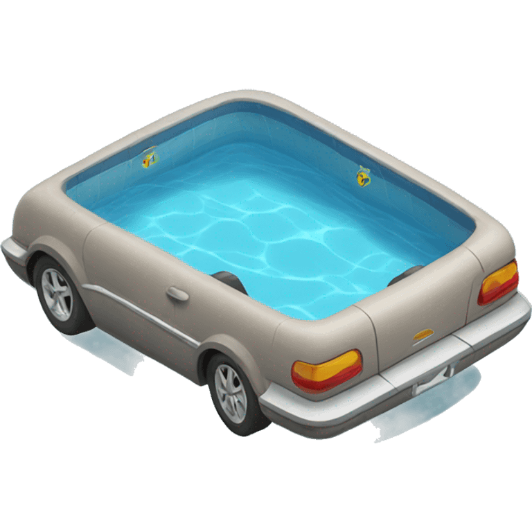 car swimming pool emoji