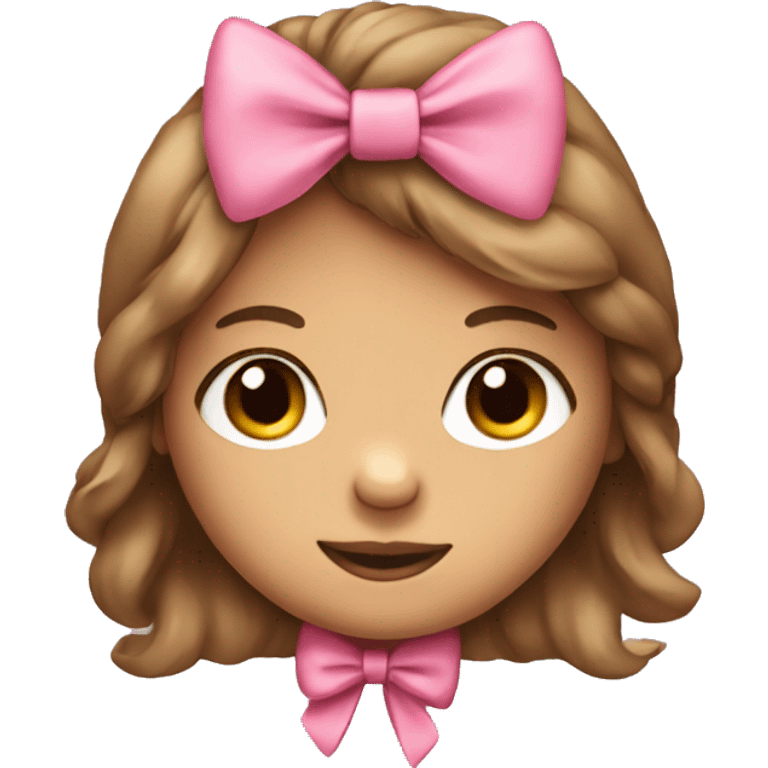 girl teddy bear with hair bow  emoji