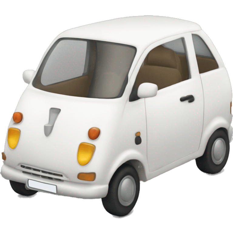 Gemera car white  emoji