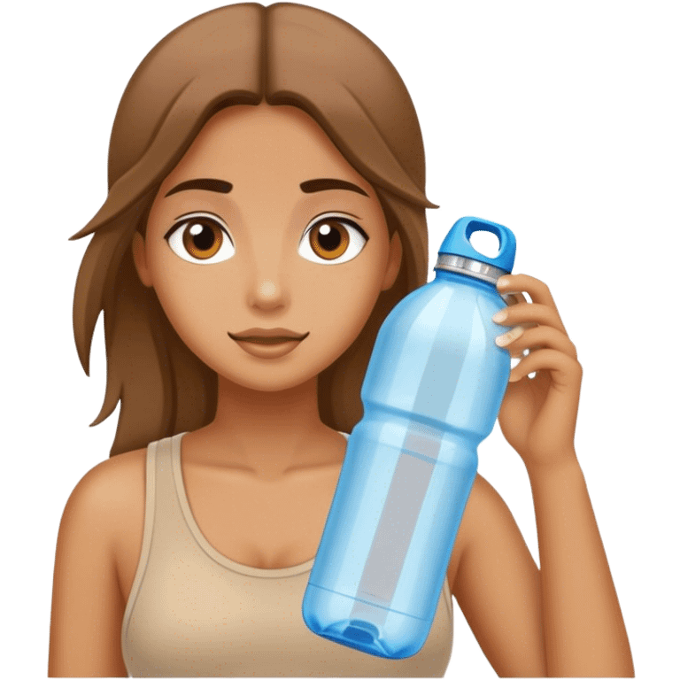 Coastal girl with an owala water bottle  emoji