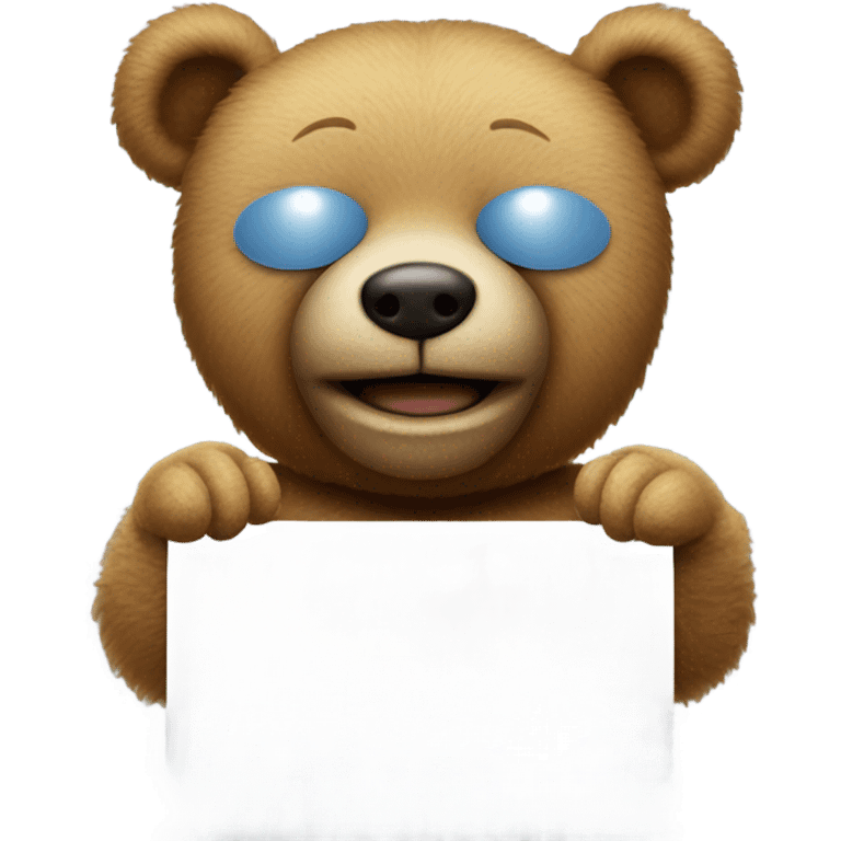 Teddy bear see no evil emoji