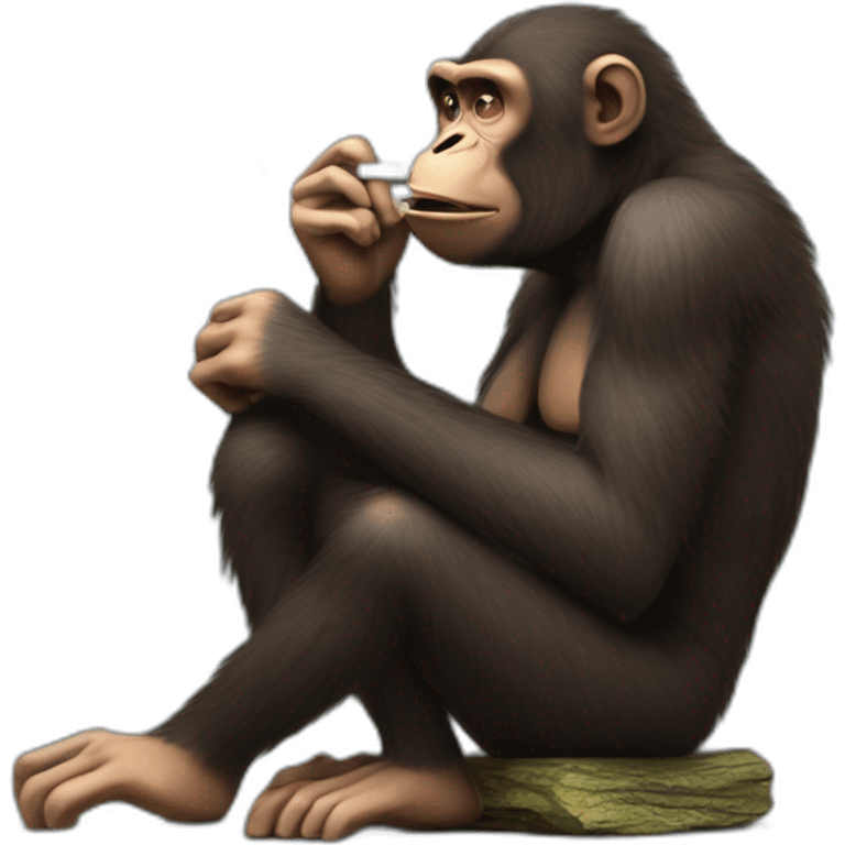 bored ape nft smoking a cigarette emoji