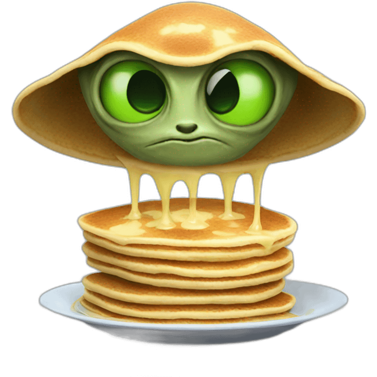 Alien pancake  emoji