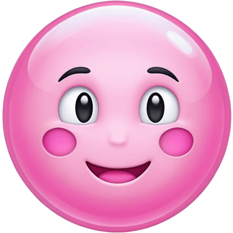 Pink iOS emoji bubble emoji