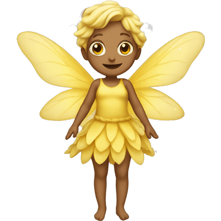 Yellow fairy emoji