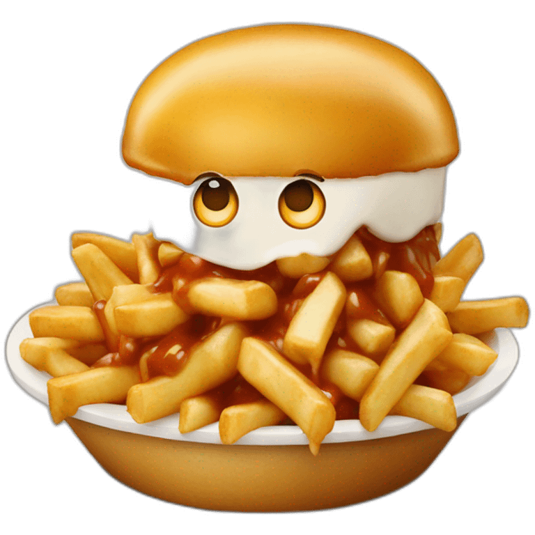 Poutine qui mange kfc emoji