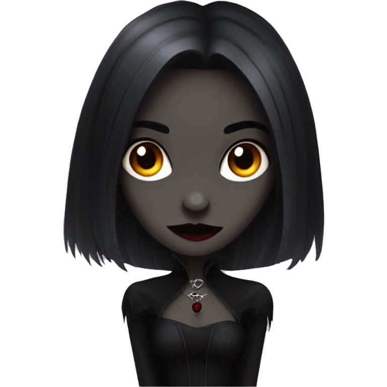 Goth vampire girl emoji