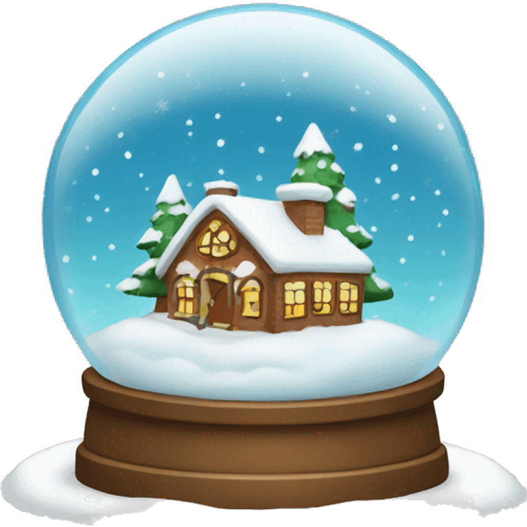 Christmas snow globe emoji