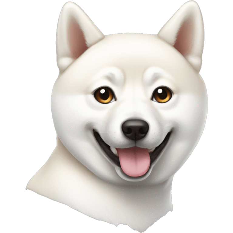 White Shiba emoji