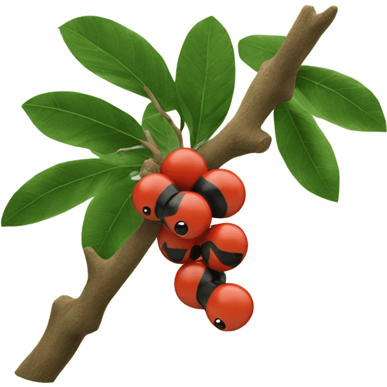 guarana on branch emoji