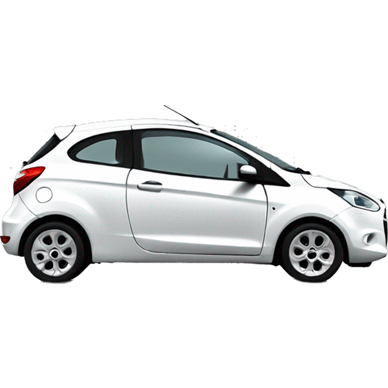 Ford ka car in white  emoji