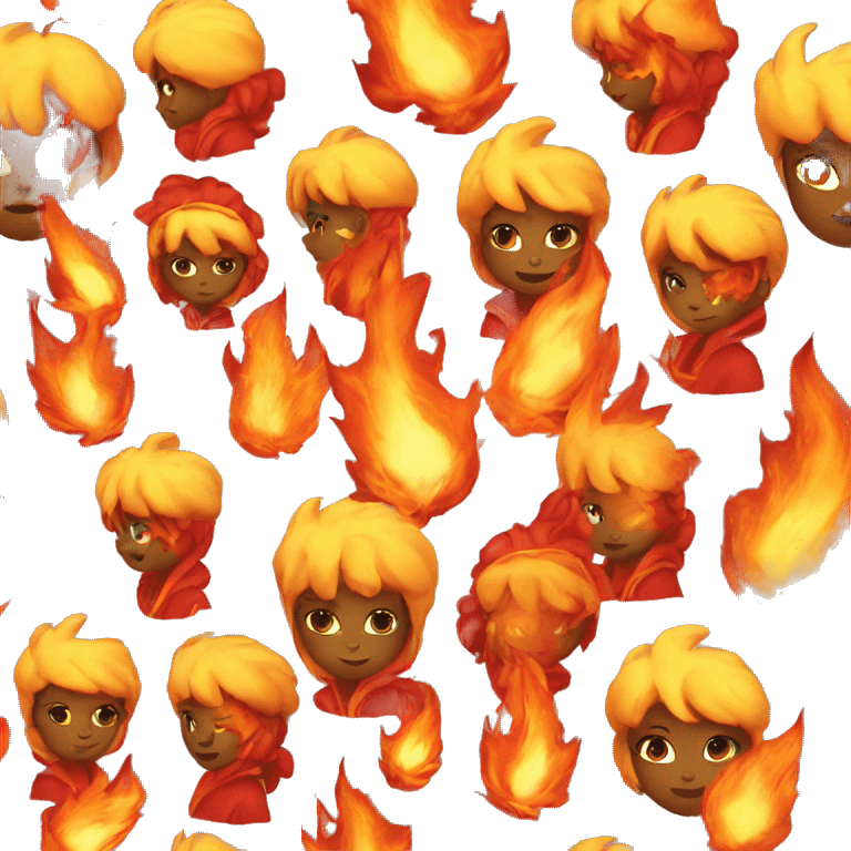 fire girl emoji