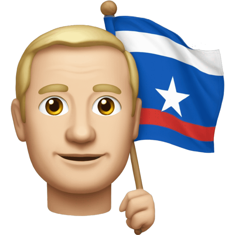 Vladimir poutine avec le drapeau de la corse   emoji