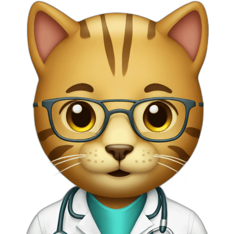 cat doctor emoji